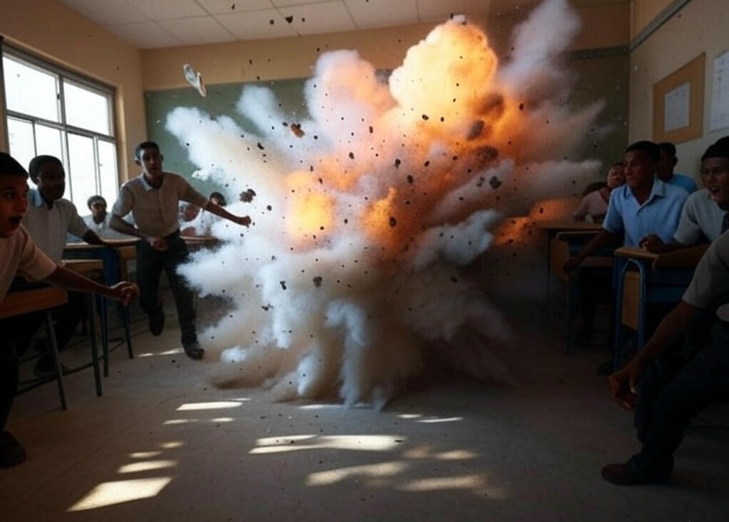 مأساة تهزّ شرق مدني: انفجار داخل فصل دراسي يودي بحياة طفل ويصيب ثلاثة آخرين 1 image 19 e1747221815857