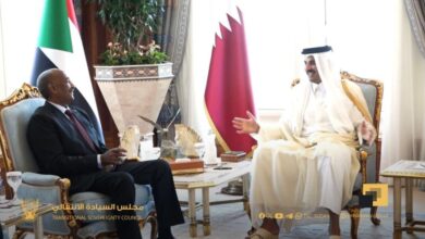 امير قطر وعبدالفتاح البرهان