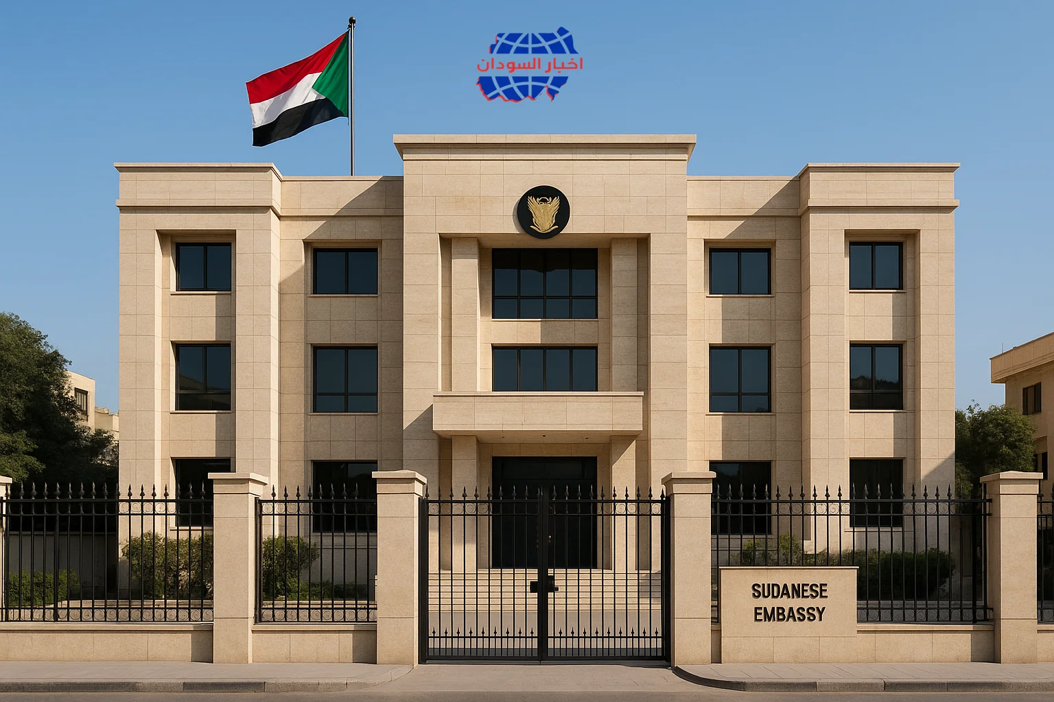 embassy with logo