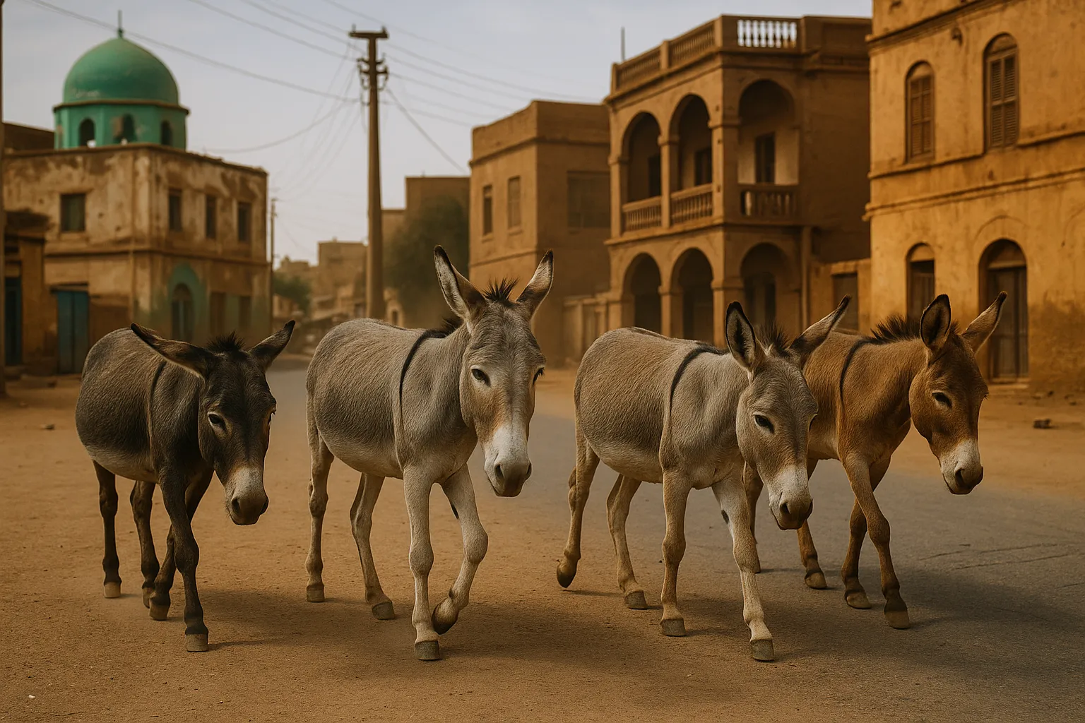khartoum donkeys sudan street