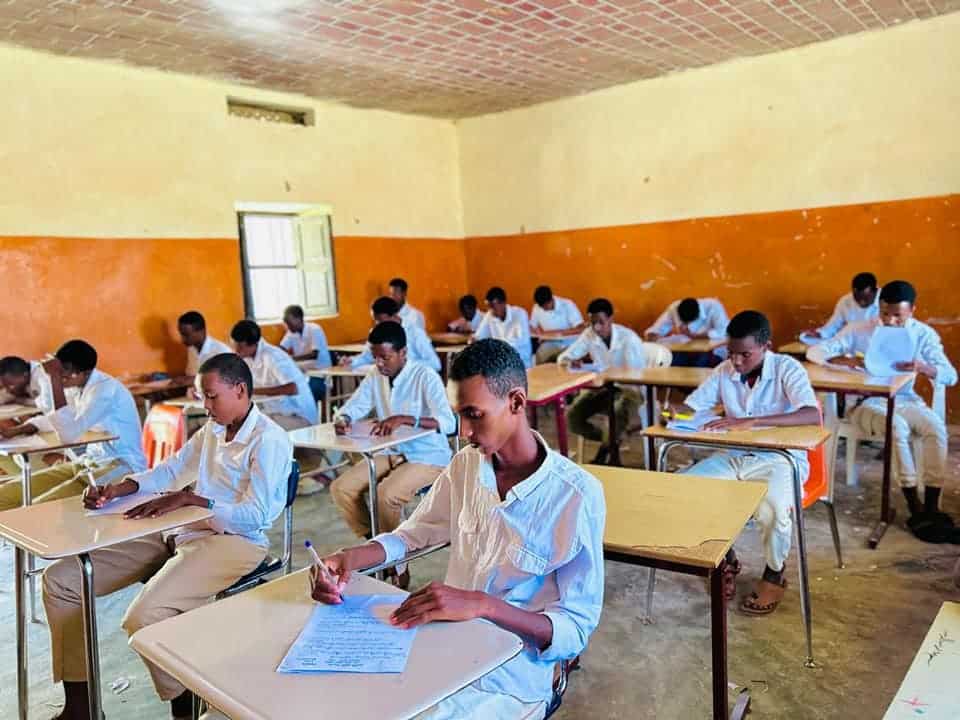 Student pass an exam in