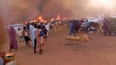 كارثة إنسانية بشمال دارفور.. حريق هائل يدمر 1500 منزل بمعسكرات النازحين في محلية "طويلة" 2 1774164285351