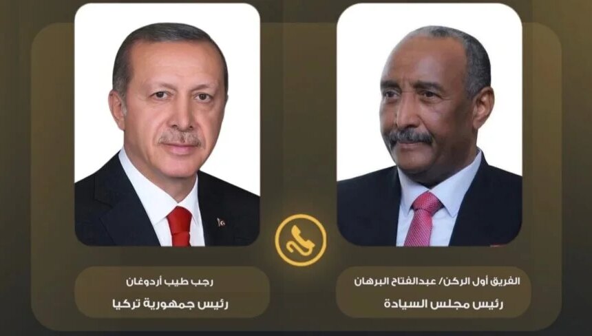 اتصال هاتفي هام بين البرهان وأردوغان حول السودان