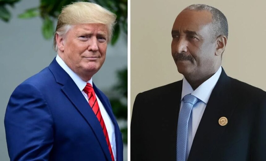 رسالة غامضة من البرهان إلى ترامب